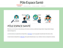 Tablet Screenshot of espaces-sante.com
